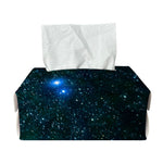 Dark Green Galaxy Space Print Rectangle Tissue Box Cover