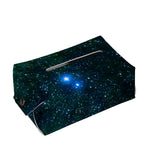 Dark Green Galaxy Space Print Rectangle Tissue Box Cover