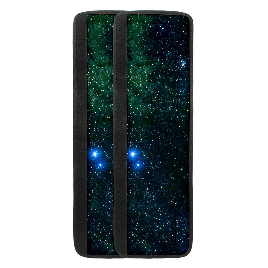 Dark Green Galaxy Space Print Refrigerator Handle Covers