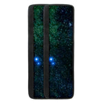 Dark Green Galaxy Space Print Refrigerator Handle Covers