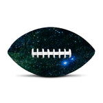 Dark Green Galaxy Space Print Rugby Ball