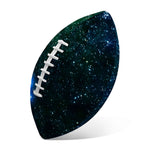 Dark Green Galaxy Space Print Rugby Ball