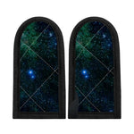 Dark Green Galaxy Space Print Skillet Handle Cover