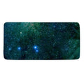 Dark Green Galaxy Space Print Towel