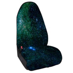 Dark Green Galaxy Space Print Waterproof Car Seat Cover