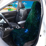 Dark Green Galaxy Space Print Waterproof Car Seat Cover