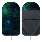 Dark Green Galaxy Space Print Waterproof Car Seat Cover