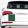 Dark Green Geometric Cube Pattern Print Car Sticker