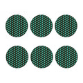 Dark Green Geometric Cube Pattern Print Coaster Set