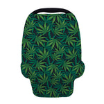 Dark Green Hemp Pattern Print Baby Seat Cover