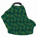 Dark Green Hemp Pattern Print Baby Seat Cover