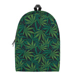 Dark Green Hemp Pattern Print Backpack