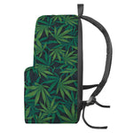 Dark Green Hemp Pattern Print Backpack