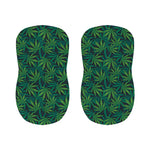 Dark Green Hemp Pattern Print Bar Stool Covers