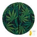 Dark Green Hemp Pattern Print Basketball
