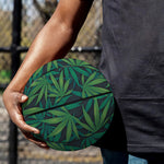 Dark Green Hemp Pattern Print Basketball
