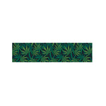 Dark Green Hemp Pattern Print Bed Runner