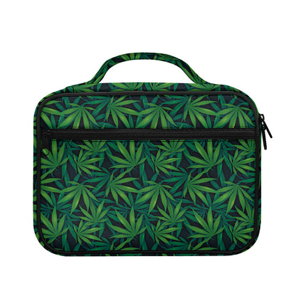Dark Green Hemp Pattern Print Briefcase Bible Bag