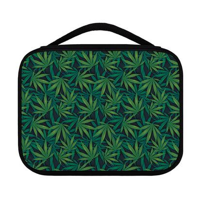 Dark Green Hemp Pattern Print Classic Bible Case