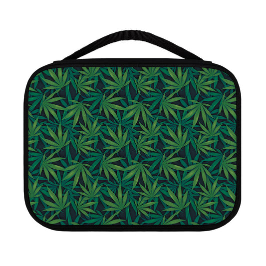 Dark Green Hemp Pattern Print Classic Bible Case
