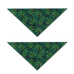 Dark Green Hemp Pattern Print Dog Bandana