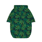 Dark Green Hemp Pattern Print Dog Zip Up Hoodie