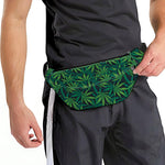 Dark Green Hemp Pattern Print Fanny Pack
