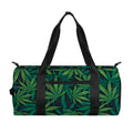 Dark Green Hemp Pattern Print Gym Bag