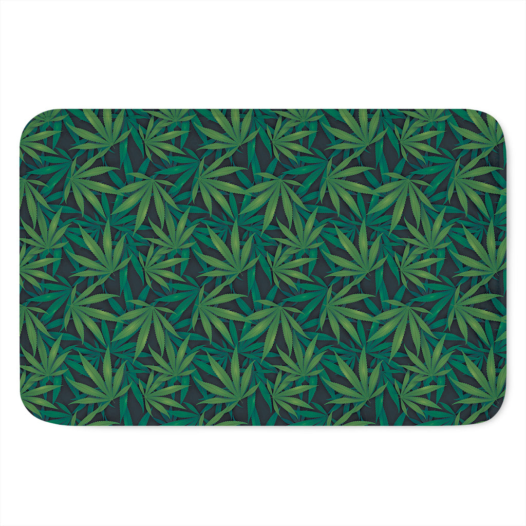 Dark Green Hemp Pattern Print Indoor Door Mat