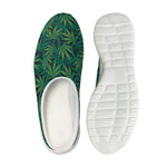 Dark Green Hemp Pattern Print Mesh Casual Shoes
