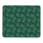 Dark Green Hemp Pattern Print Mouse Pad