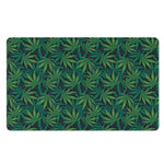 Dark Green Hemp Pattern Print Polyester Doormat