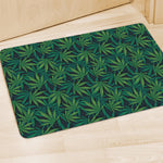 Dark Green Hemp Pattern Print Polyester Doormat