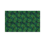 Dark Green Hemp Pattern Print Polyester Flag