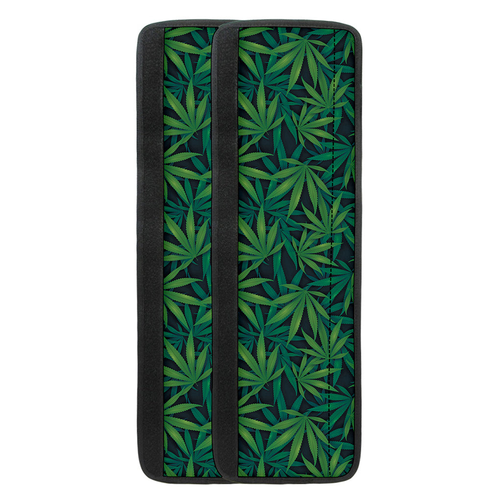 Dark Green Hemp Pattern Print Refrigerator Handle Covers