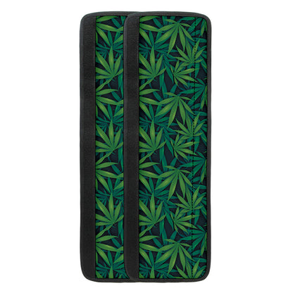 Dark Green Hemp Pattern Print Refrigerator Handle Covers