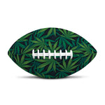 Dark Green Hemp Pattern Print Rugby Ball