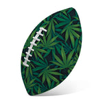 Dark Green Hemp Pattern Print Rugby Ball