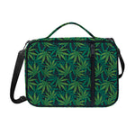 Dark Green Hemp Pattern Print Shoulder Strap Bible Bag