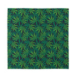 Dark Green Hemp Pattern Print Silk Bandana