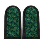 Dark Green Hemp Pattern Print Skillet Handle Cover