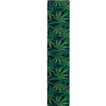 Dark Green Hemp Pattern Print Table Runner