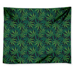 Dark Green Hemp Pattern Print Tapestry