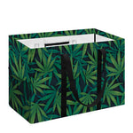 Dark Green Hemp Pattern Print Utility Tote Bag