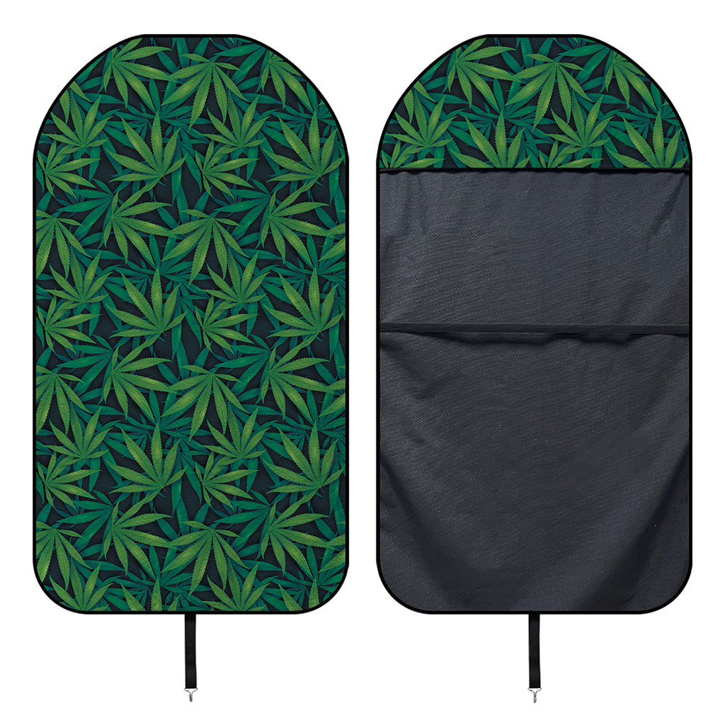 Dark Green Hemp Pattern Print Waterproof Car Seat Cover