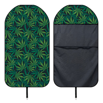 Dark Green Hemp Pattern Print Waterproof Car Seat Cover