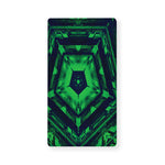 Dark Green Kaleidoscope Print Baby Crib Sheet