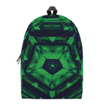 Dark Green Kaleidoscope Print Backpack