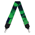 Dark Green Kaleidoscope Print Bag Strap