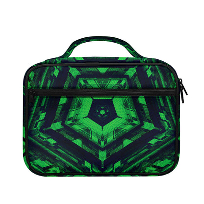 Dark Green Kaleidoscope Print Briefcase Bible Bag